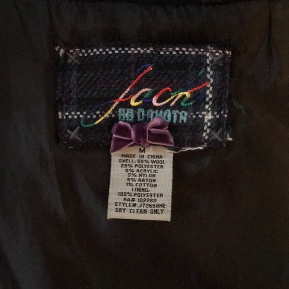 Jack BB Dakota Black Wool Trench Coat. Size Medium - Picture 3 of 8